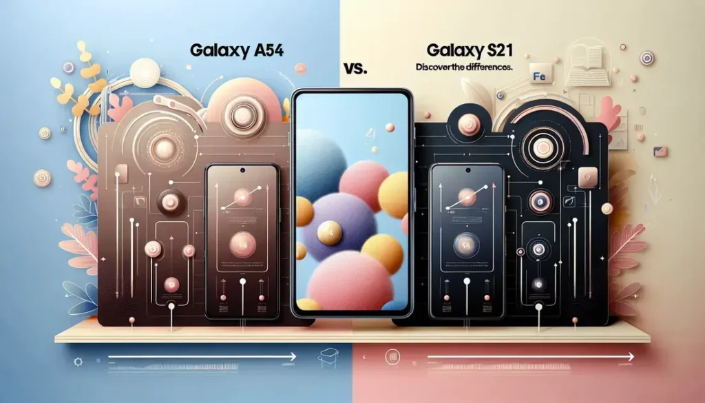 Qual é o melhor: Galaxy A54 ou Galaxy S21 FE? Descubra as diferenças entre eles.