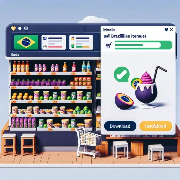 Como baixar mods para vender itens brasileiros no Supermarket Simulator