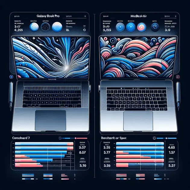 Comparação entre Galaxy Book4 Pro e MacBook Air (M3) da Samsung e Apple: avalie os notebooks