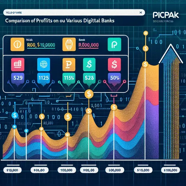 Confira o rendimento de R$ 100 mil no Nubank e PicPay, além de outros 5 bancos digitais.