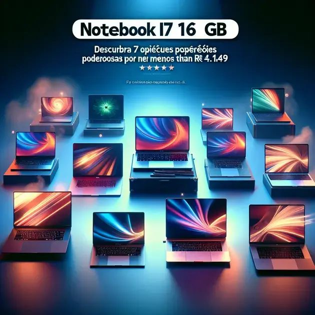 Notebook i7 16 GB: Descubra 7 opções poderosas por menos de R$ 4.149