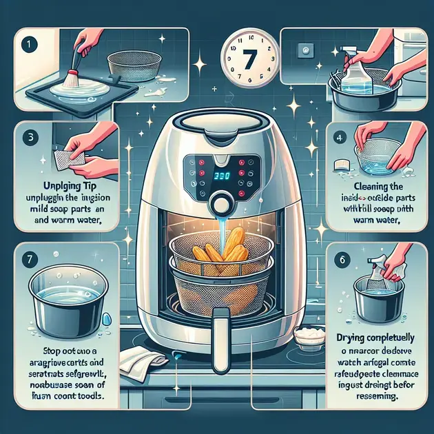 7 dicas essenciais para uma limpeza perfeita da Air Fryer