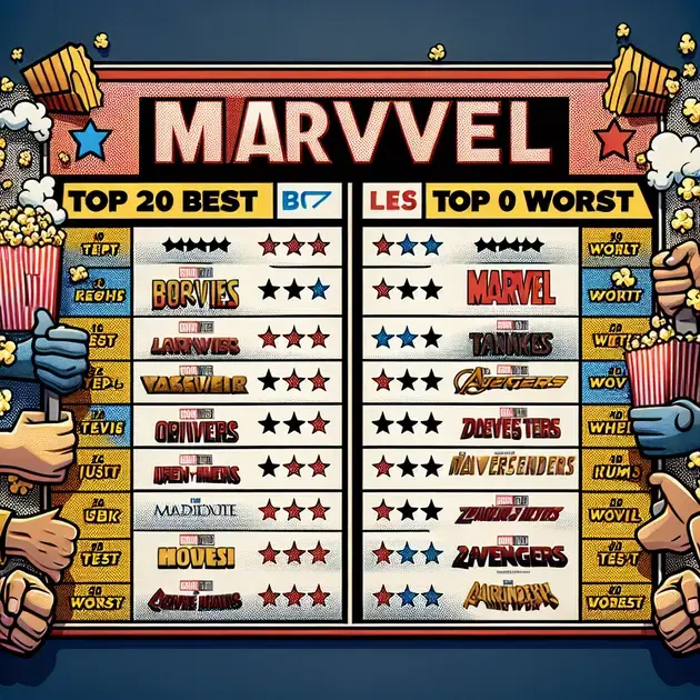 "Ranking dos 20 Melhores e Piores Filmes da Marvel de Acordo com a Crítica"